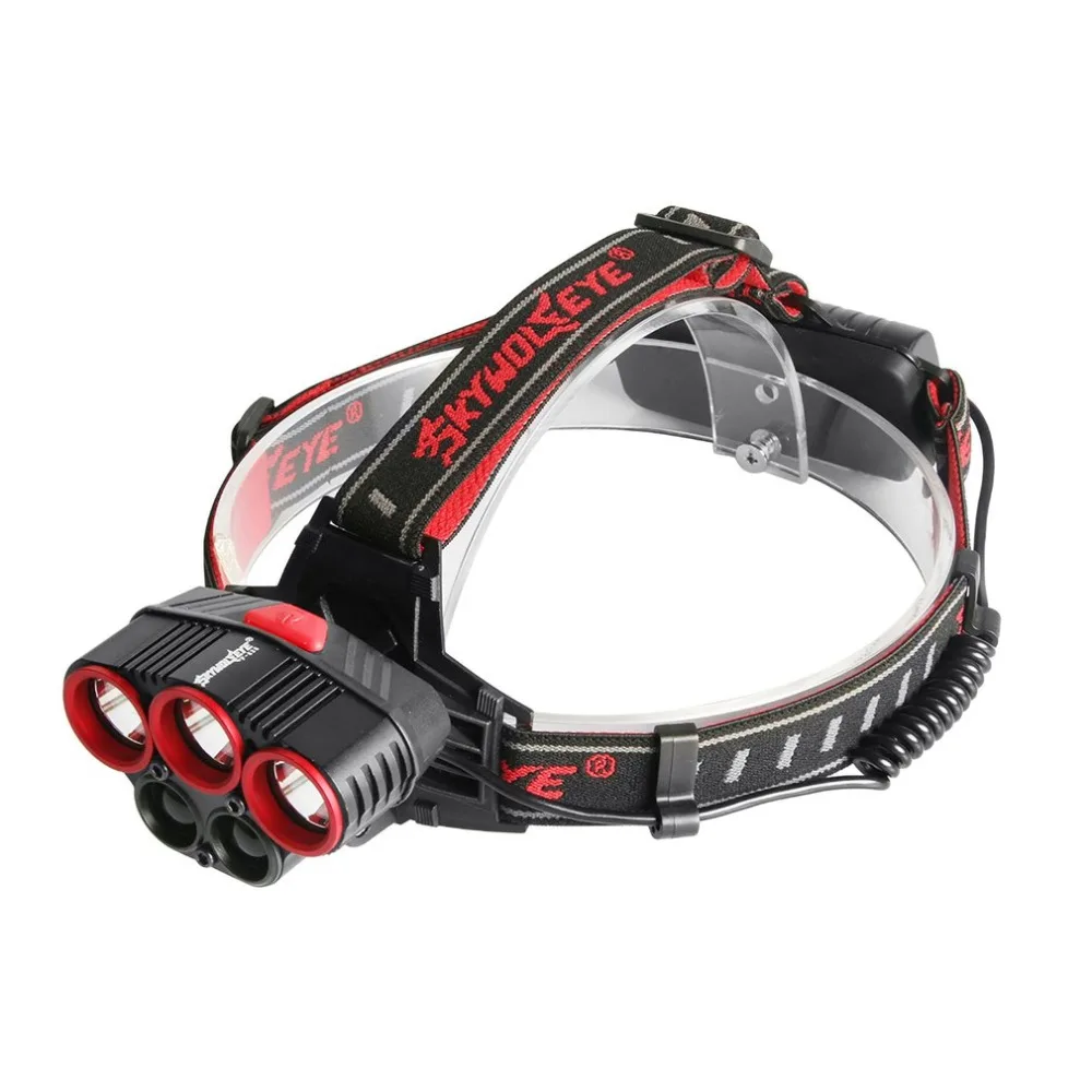 F535 красный круг 5LED фары для автомобиля блики 3T6 + 2xxpe с SOS помочь USB налобный фонарь