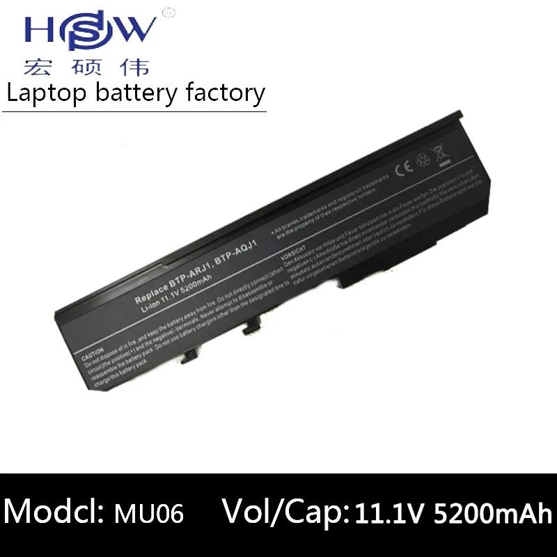 HSW 5200 мАч батарея для Acer Aspire 2420 3620 5540 5590 2920 3640 2920Z 3670 5560 BTP-ANJ1 BTP-AOJ1 BTP-APJ1 BTP-AQJ1 BTP-ARJ1 |