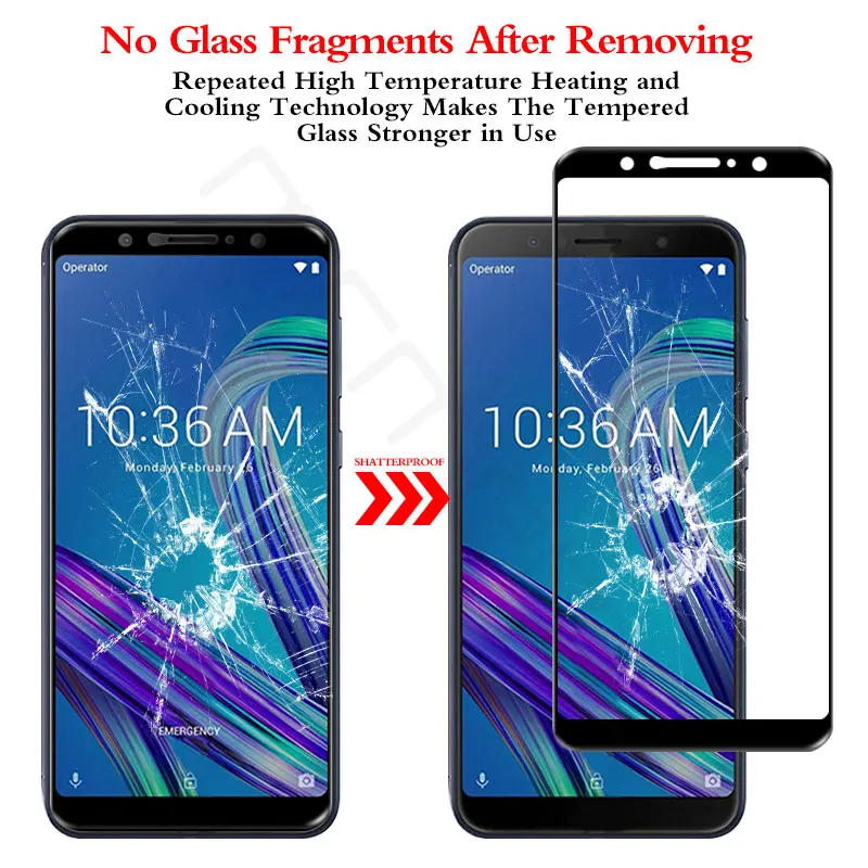 5D защитная пленка на весь экран для Asus ZenFone Max Pro M2 ZB631KL ZB633KL закаленное стекло Для