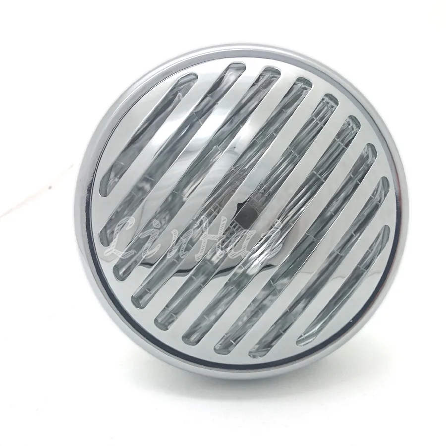 7 дюймовая мотоциклетная хромированная цилиндрическая фара с заборной решеткой
