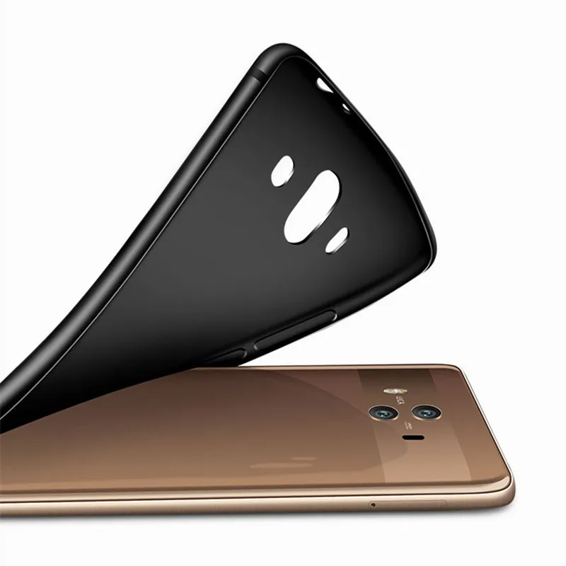 Mpcqc Роскошные сзади Матовый Мягкий силиконовый чехол для Huawei Honor 8 Коврики 10 Lite
