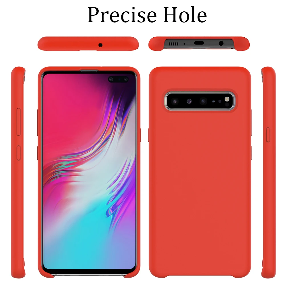 Для samsung Galaxy S10 5G чехол мягкий жидкий силикон задняя крышка для samsung Galaxy S10 5G Версия Телефона Funda S10e S10 Plus чехол