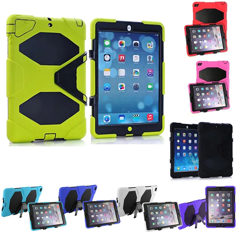 Сверхмощный защитный жесткий ударопрочный чехол для детей Безопасный Роскошный с подставкой из