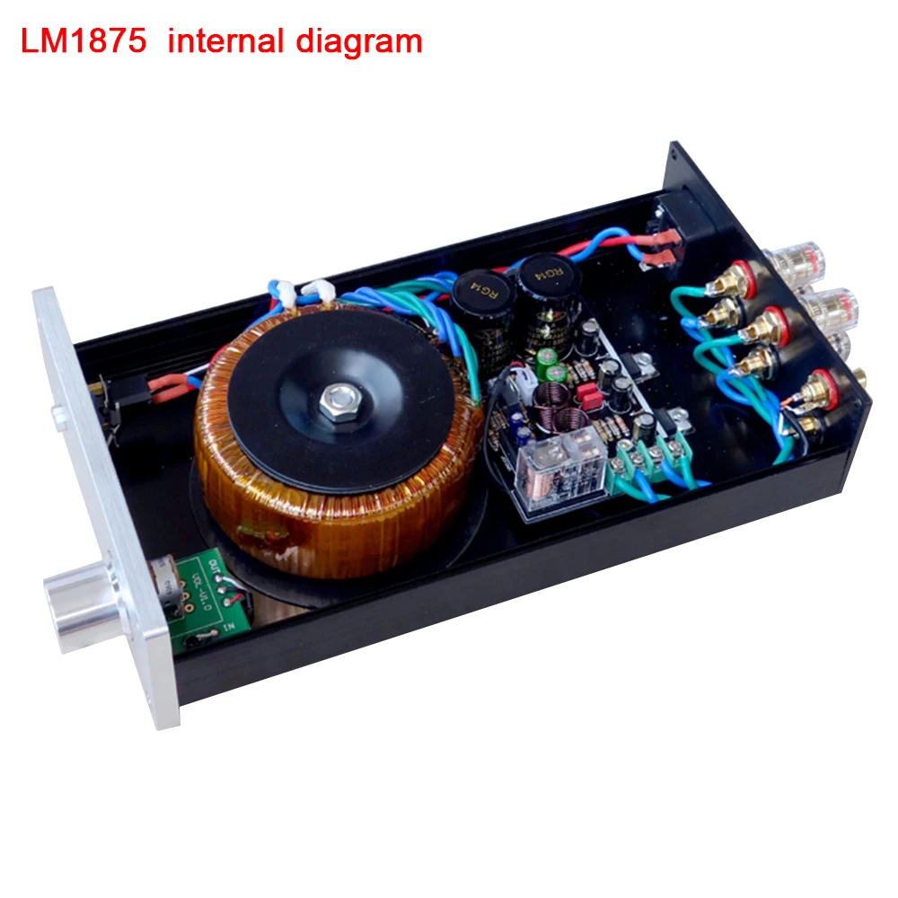 Классический черный золотой памятный выпуск LM1875 / LM3886 готовый усилитель 68W * 2|finished