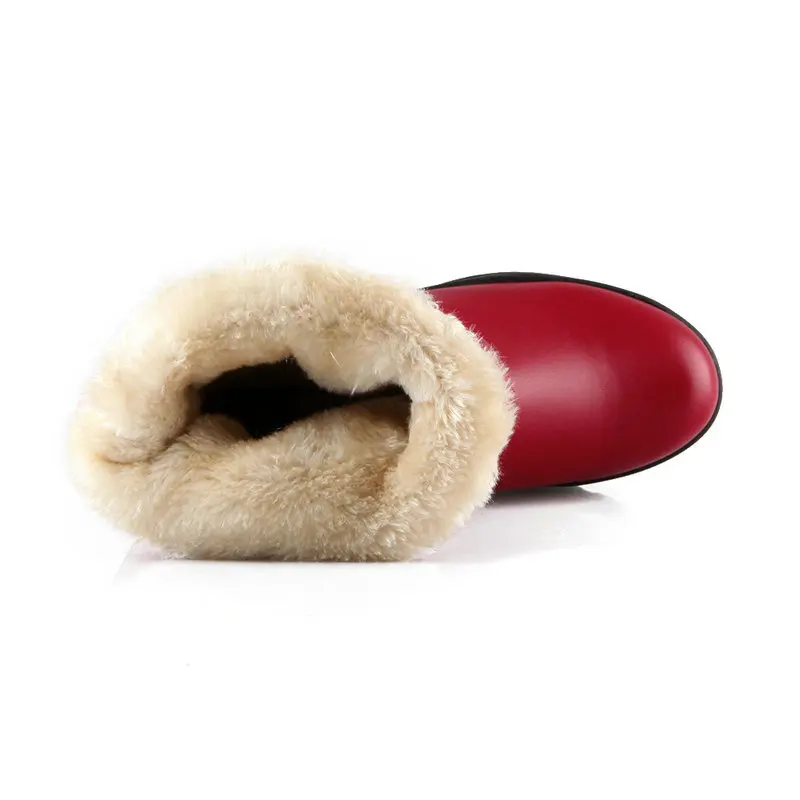 JINGKUBU Для женщин сапоги осень-зима теплый 2018 пикантные модные из искусственной