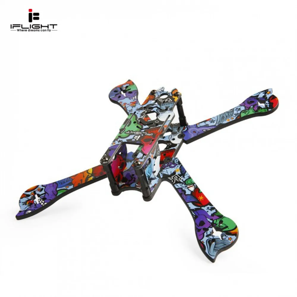 IFlight ix5 V3 5 дюймов 210 мм X гибридная FPV Гоночная рама с 4 рукояткой красочной водной