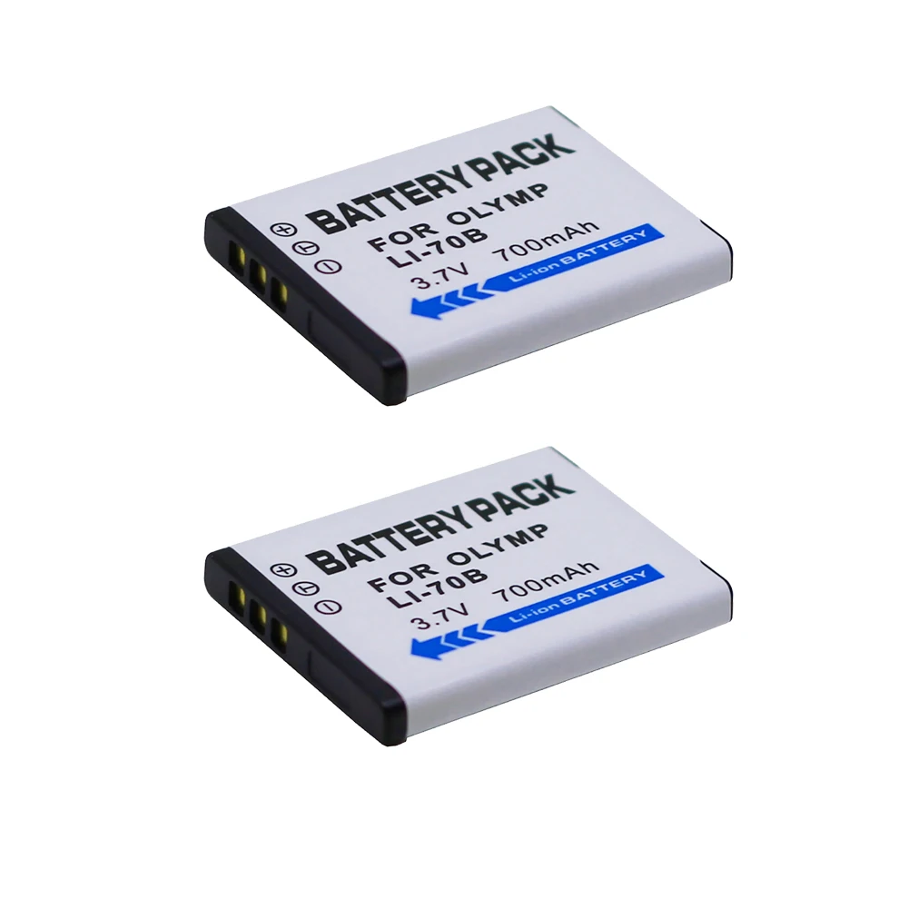 2 шт. перезаряжаемая батарея Li 70B для Olympus VG110 VG120 с функцией зарядки Olympus/VG120 моделей