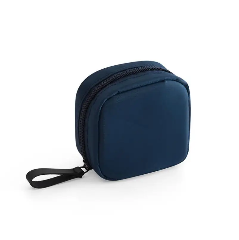 Blue 1 шт., мини одноцветная косметичка с фламинго, кактус, дорожная косметичка для Хранения Туалетных принадлежностей, красивая косметичка, косметичка, органайзер, Лидер продаж - Цвет: Blue