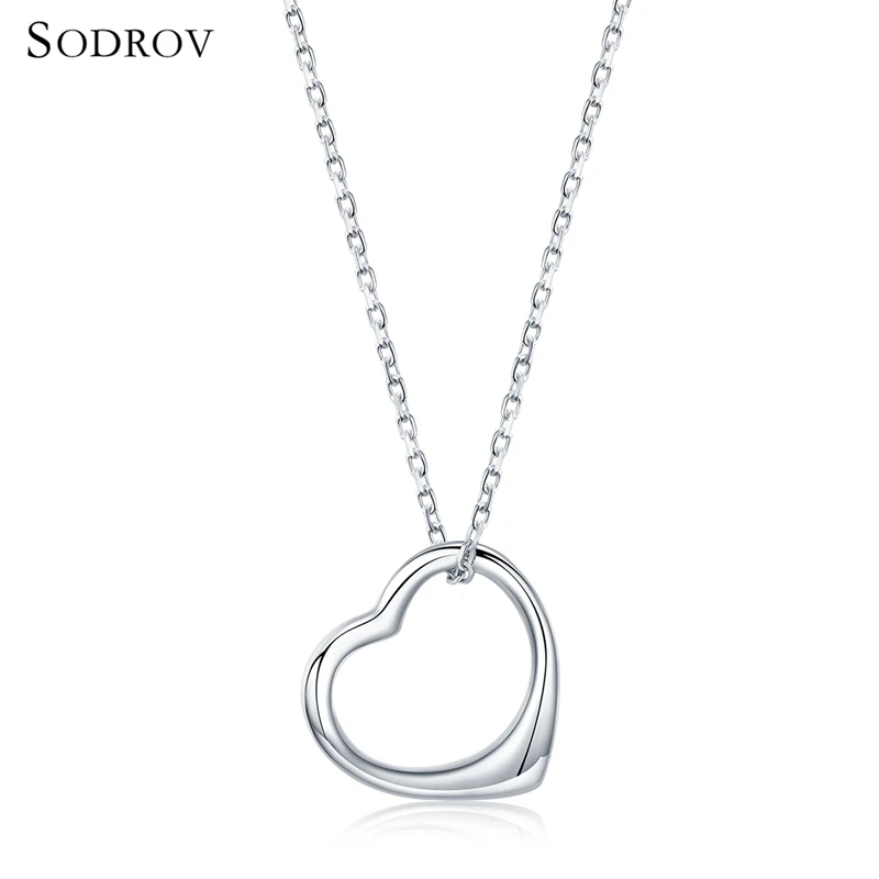 Женское классическое колье с кулоном в виде сердца 100% Аутентичное ювелирное