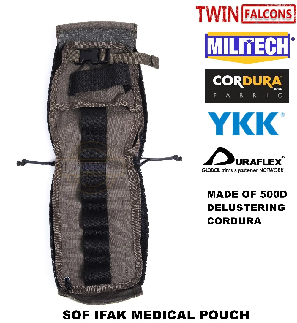 MILITECH TWINFALCONS TW Delustered TYR MOLLE травма Аптечка мешок EMT мешочек CORDURA модульный SOF IFAK медицинский пакет
