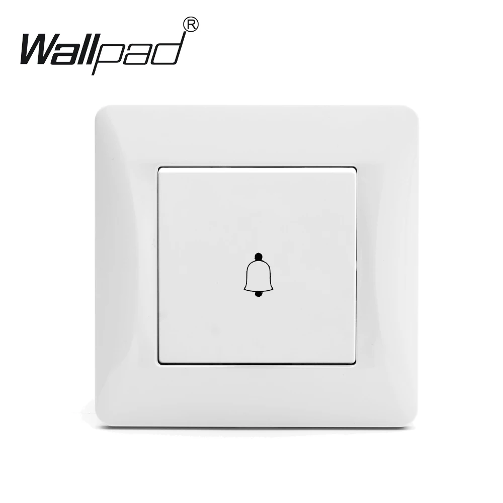 Переключатель дверного звонка Wallpad белая Роскошная пластиковая панель стандарт