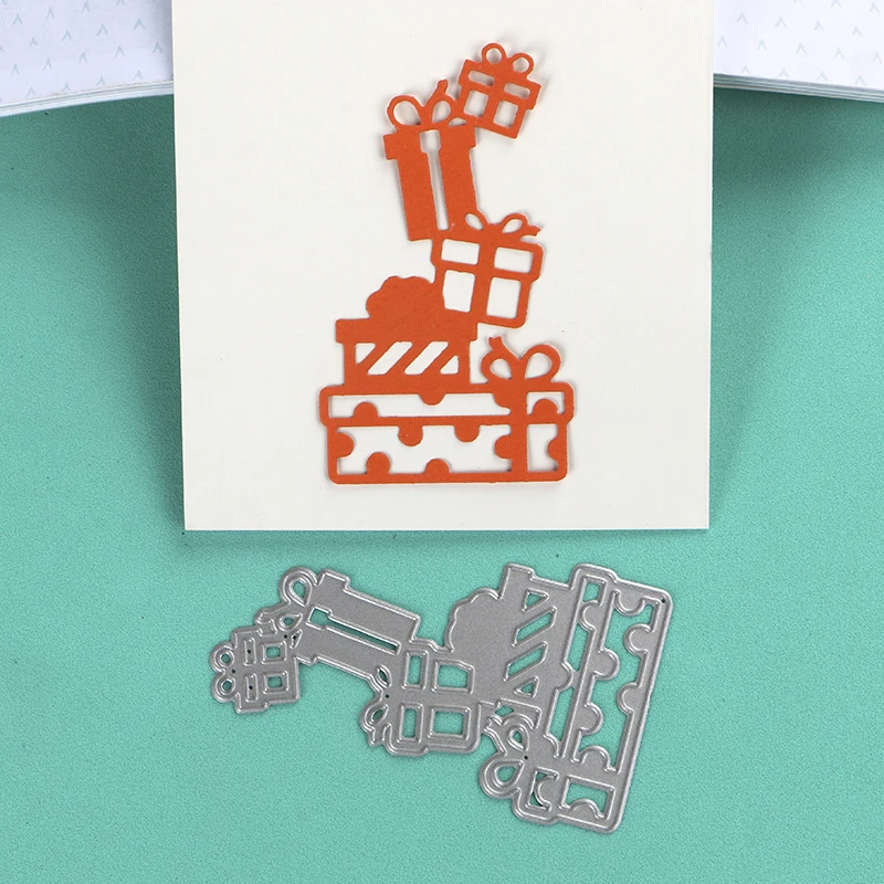 DUOFEN металла резка умирает рождественские подарки коробки кружево полые бумага