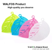 walfos 1pc leaf shaped rice wash gadget noodles spaghetti beans colanders kitchen fruit vegetable cleaning tool