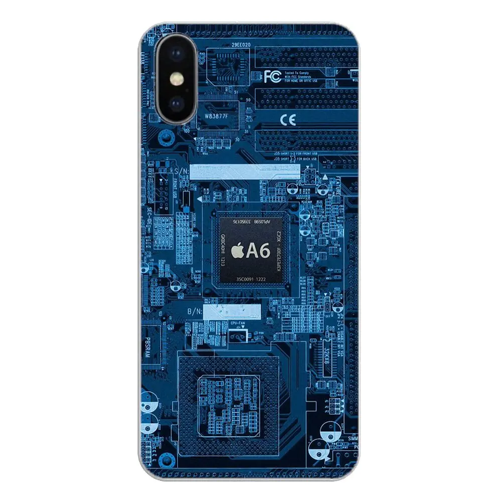 For Samsung Galaxy S2 S3 S4 S5 MINI S6 S7 edge S8 S9 Plus Note 2 3 4 5 8 Coque Fundas Soft Case Covers A6 A7 Chip Internal Board |