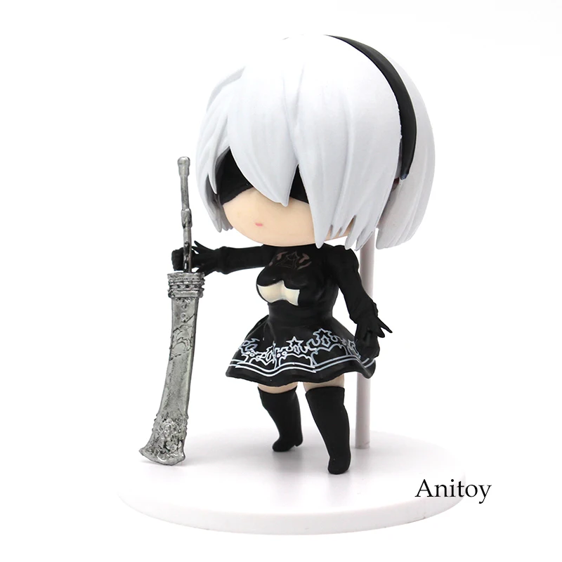 A NieR: Automata 2B Йорга № 2 Тип B Йорга статическое Искусство ПВХ фигурка Коллекционная модель игрушки 9 см - Цвет: A