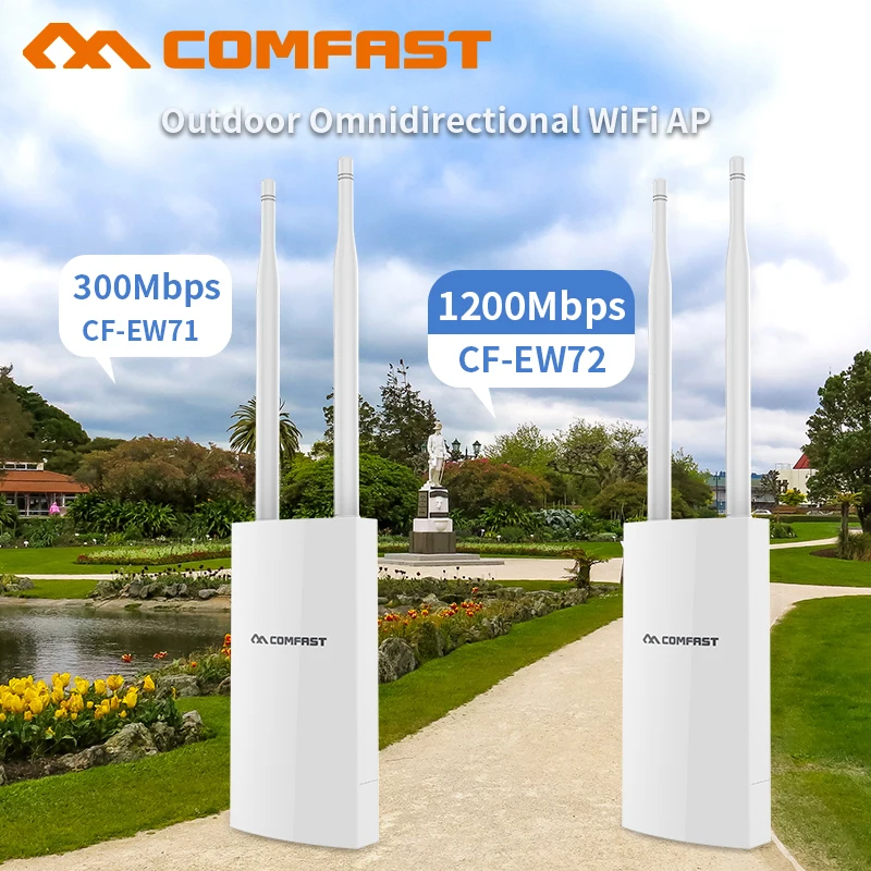 Открытый беспроводной AP 300 1200Mbps Двухдиапазонная 2 4G/5G Omnidirect антенный удлинитель