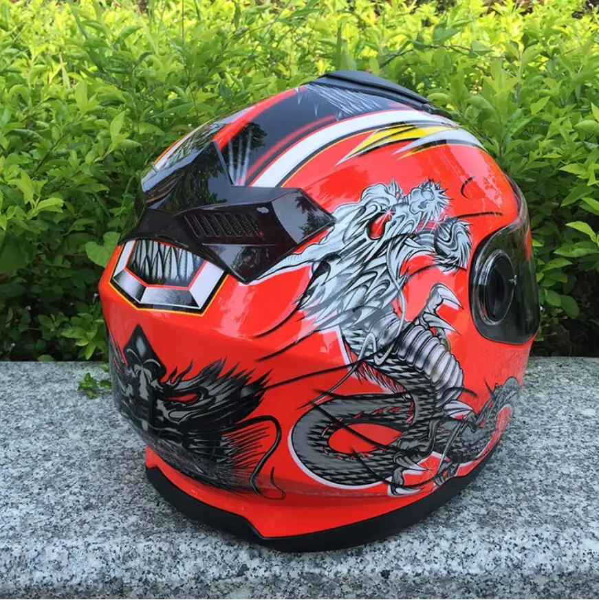 Горячая распродажа! Для MALUSHUN с двойными линзами мотоциклетный полный шлем четыре