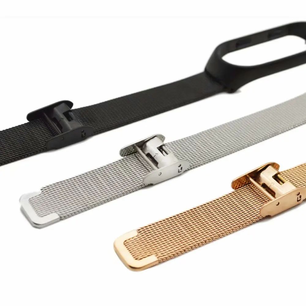 Металлический браслет FIFATA для Xiaomi Mi Band 3 ремешок из нержавеющей стали Miband Смарт