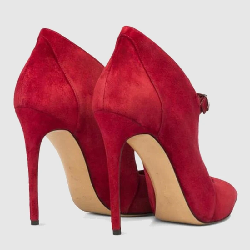 2017 Новое Прибытие женские Насосы с Пряжкой Супер Высокий Каблук Острым Носом