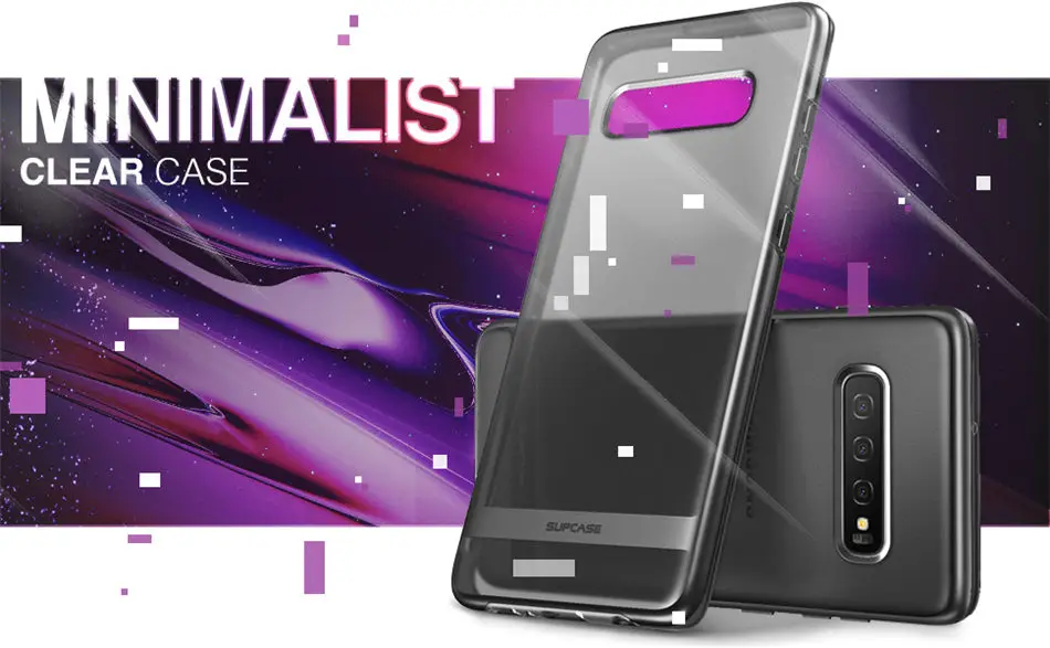 Для samsung Galaxy S10 плюс Чехол 6,4 дюймов SUPCASE UB метро Премиум Тонкий, мягкий, из полиуретана покрытием гальванический чехол с линиями на заднюю панель