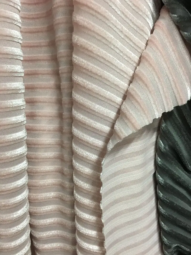 Эластичная Вельветовая ткань для хореографии однотонная полосатая