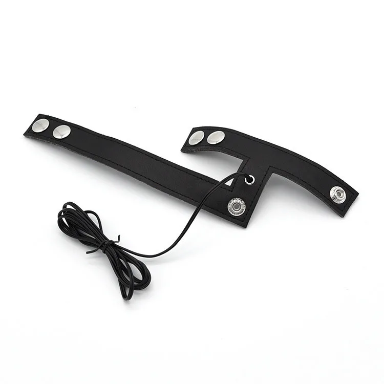 Искусственная кожа электро шоковая терапия петух клетка и мяч ремень Мужской