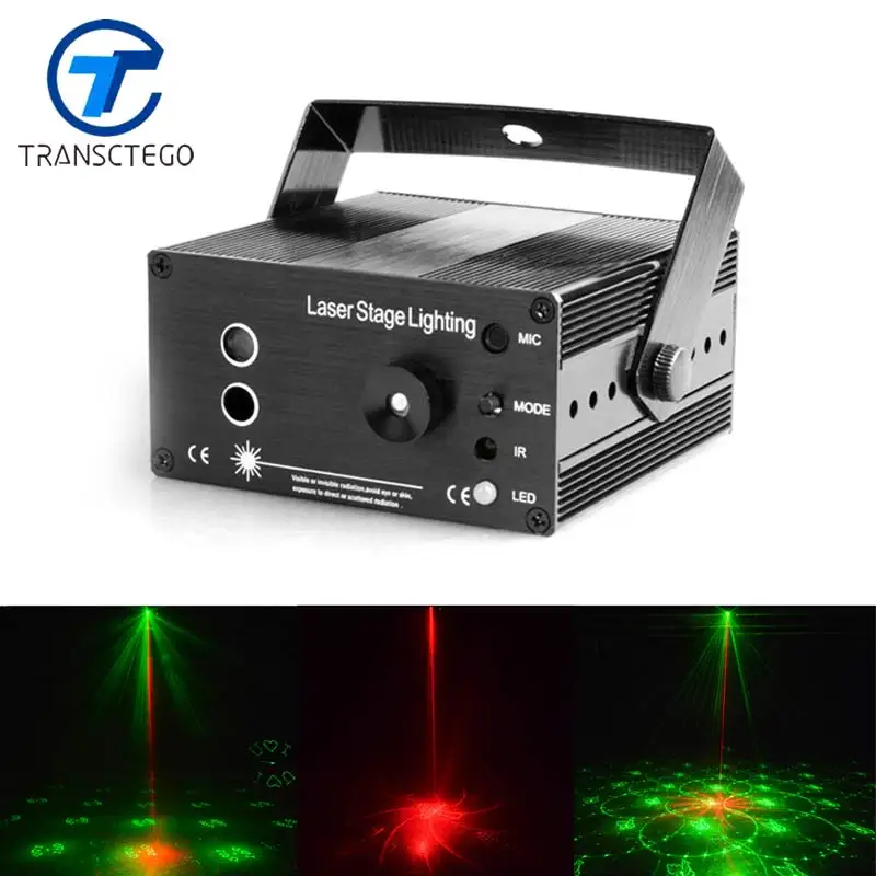 TRANSCTEGO лазерный диско свет сценический светодиодный Lumiere 48 В 1 RGB проектор DJ