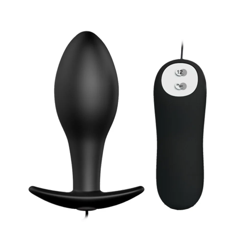 12 режимов Силиконовый анальный вибратор интимные игрушки для женщин и мужчин