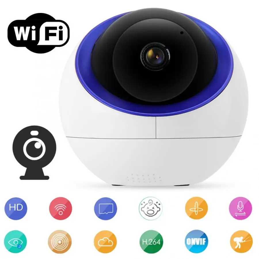 1080P HD WiFi безопасность Интерком Обнаружение движения камера наблюдения поддержка