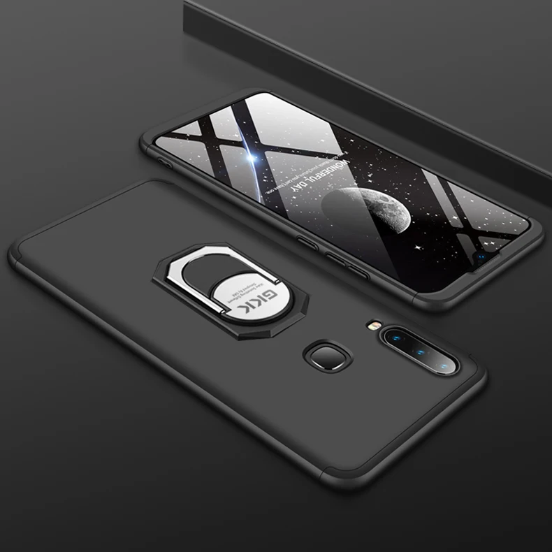 Y12 Роскошный чехол для телефона для VIVO Y12, чехол, полное защитное кольцо, магнитный держатель, PC противоударный чехол для VIVO Y12 Coque