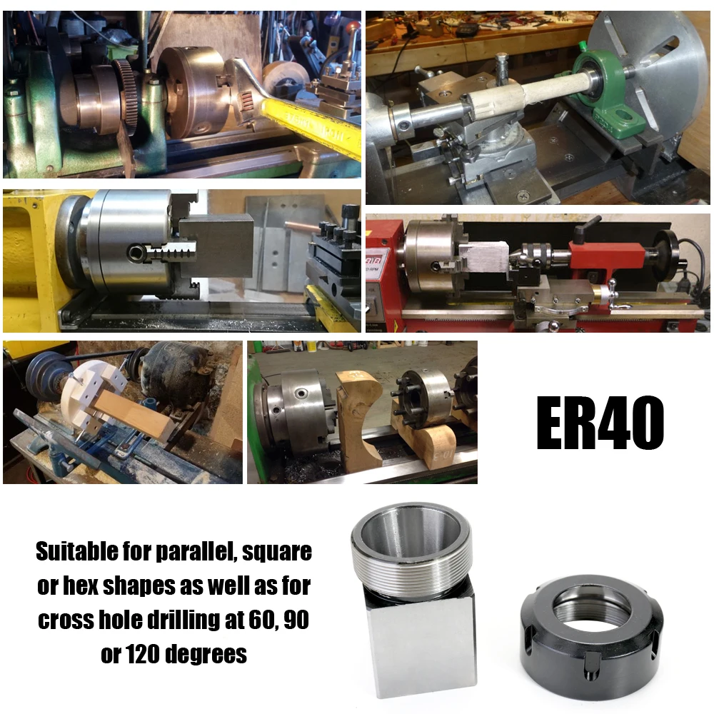 Meterk ER40 квадратная втулка держатель блока патрона CNC токарный инструмент из