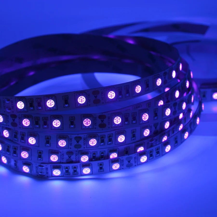 УФ 5050 СВЕТОДИОДНАЯ лента SMD 60Led s/m 395 405nm ультрафиолетовая светодиодная Диодная