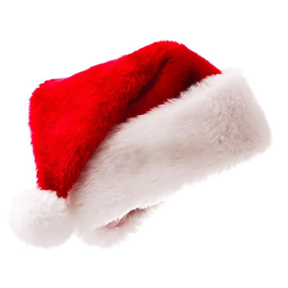 Новогодняя шапка рождественские шапки Санта-Клауса красная и белая