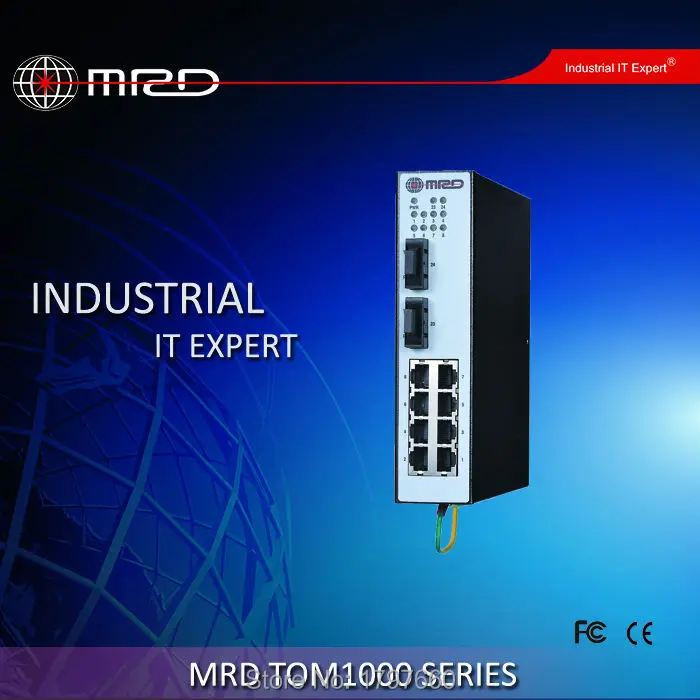 MRD TOM1000 Series Switch Unmanaged 8 100M TX ports +2 fixed Gigabit optical TOM1000-ALD2008G2-13-15 | Компьютеры и офис