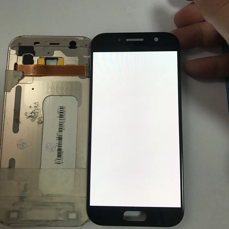Протестированный супер AMOLED сгорания тени для Samsung A5 A520 дисплей ЖК-экран сенсорный дигитайзер сборка