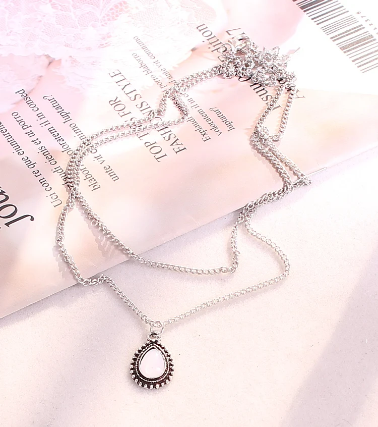 Btuamb винтажные хрустальные ожерелья с каплями воды подвески для женщин ювелирные