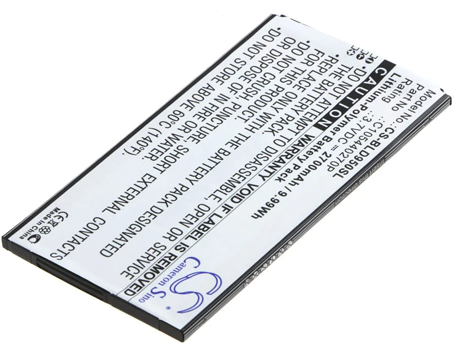 Аккумулятор Cameron Sino 2700 мАч C105440270P для BLU D950 D950L D950U Dash X Plus|Аккумуляторы мобильных