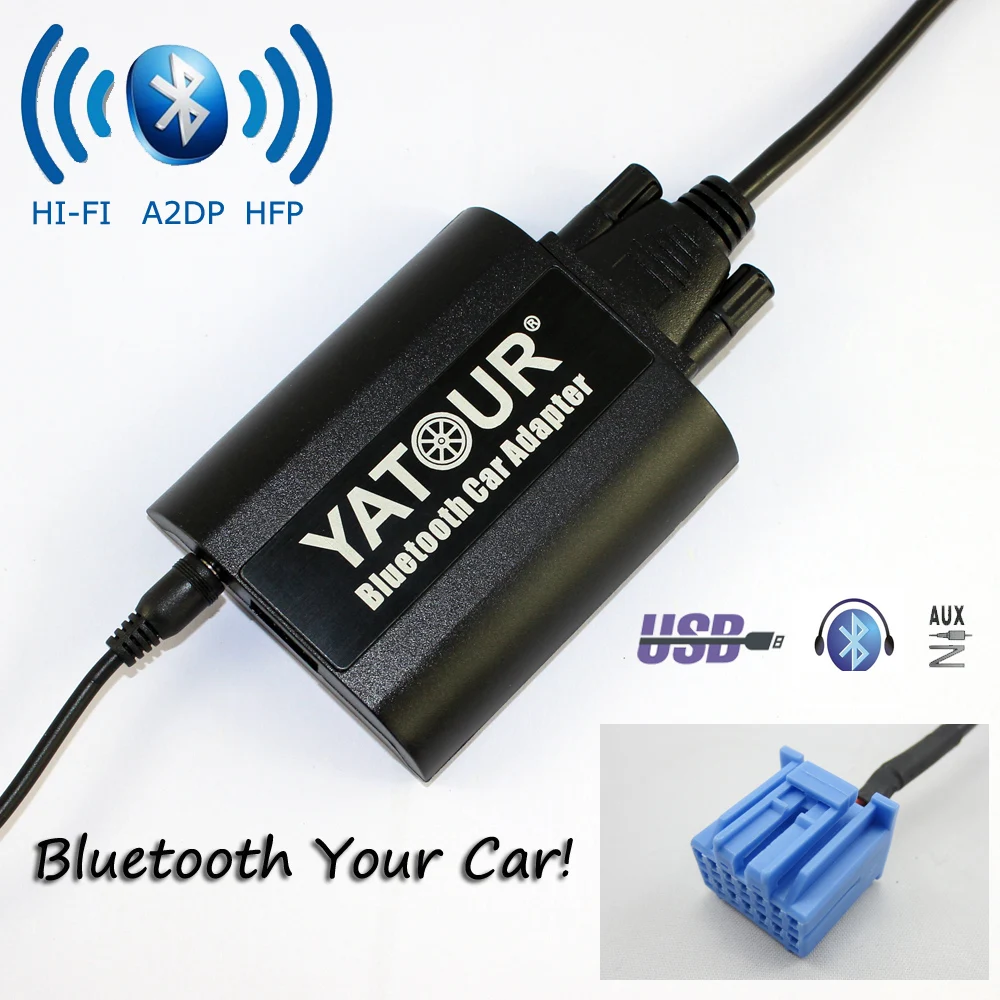 Yatour Bluetooth автомобильный адаптер для Honda Acura 1998 2004 YT БТА AUX в Hi Fi A2DP рулевое колесо