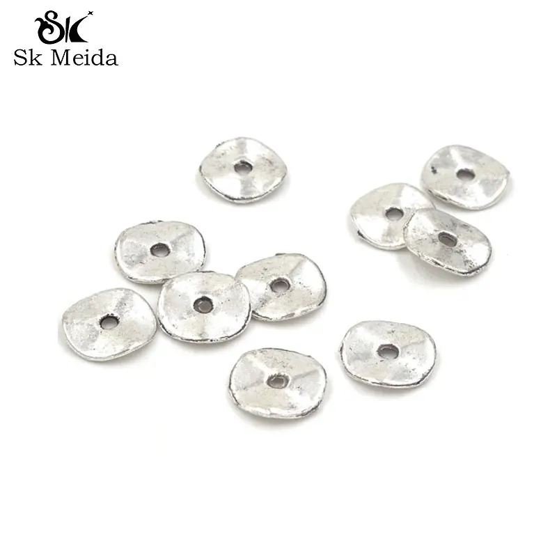 100 шт разделительные бусины аксессуары для ювелирных изделий 10 мм Металлические