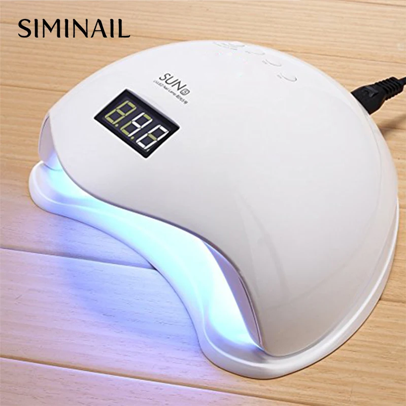 SIMINAIL Sun5 48 Вт мощная УФ светодиодная лампа для сушки ногтей машина может заменить светодиодный s отверждения строитель 48 Вт со съемным дном