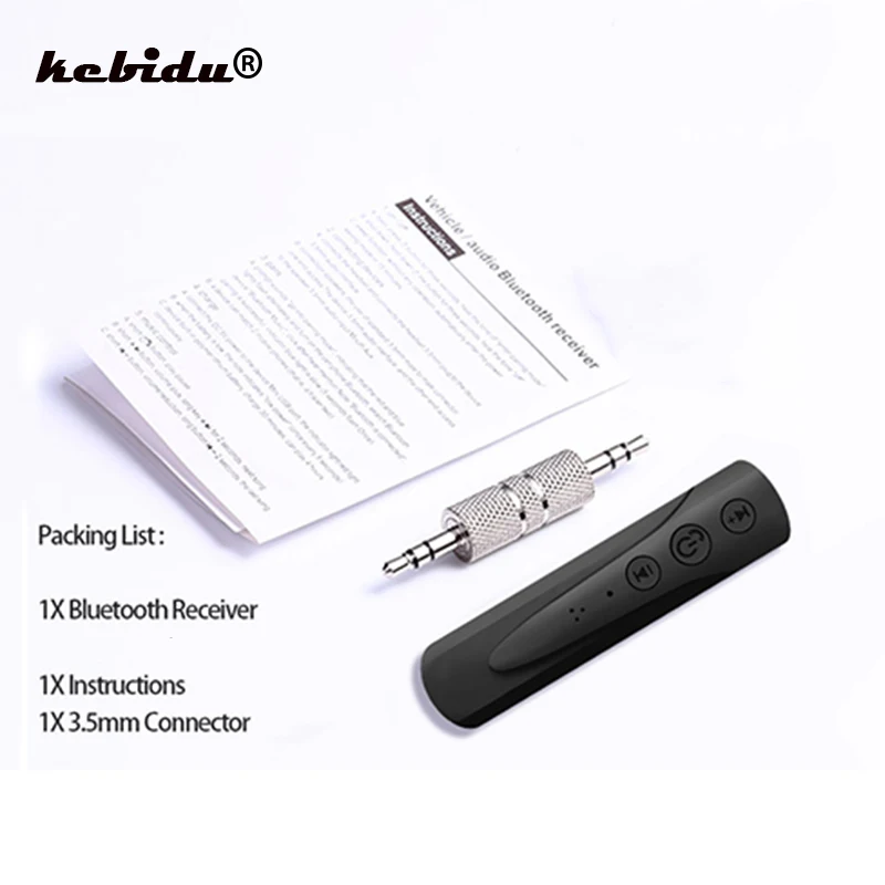 Kebidu 5 цветов 3 мм разъем Bluetooth автомобильный комплект AUX аудио приемник