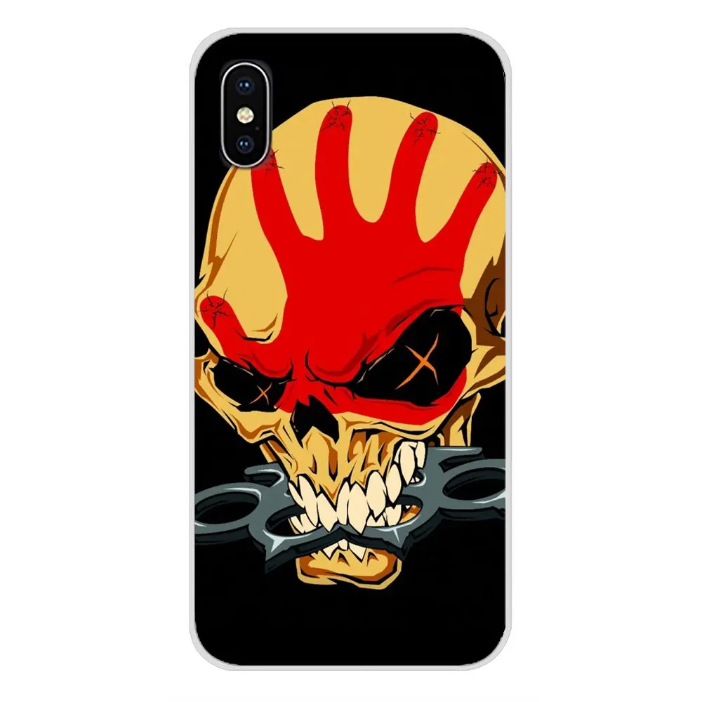 Чехлы для мобильных телефонов Apple iPhone X, XR, XS MAX, 4, 4S, 5, 5S, 5C, SE, 6, 6 S, 7, 8 Plus, ipod touch, 5, 6, five finger death punch skull - Цвет: images 3