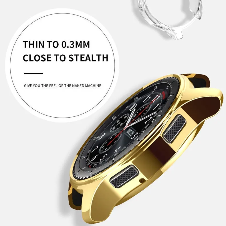 Чехол CRESTED gear S3 frontier для samsung Galaxy Watch 46 мм reloj, мягкий чехол из ТПУ с покрытием, универсальный защитный чехол