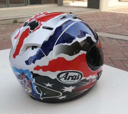 Бесплатная доставка мотоциклетный шлем для ARAI Полнолицевой синий Capacete четыре