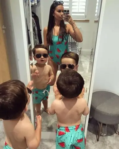 2019 Семейные парные купальники женский купальник для маленьких мальчиков пляжные