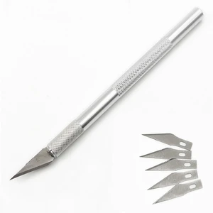 Гравировальный нож, металлическая ручка, скальпель для рукоделия, инструменты сделай сам с лезвием 1 шт. для ноутбука