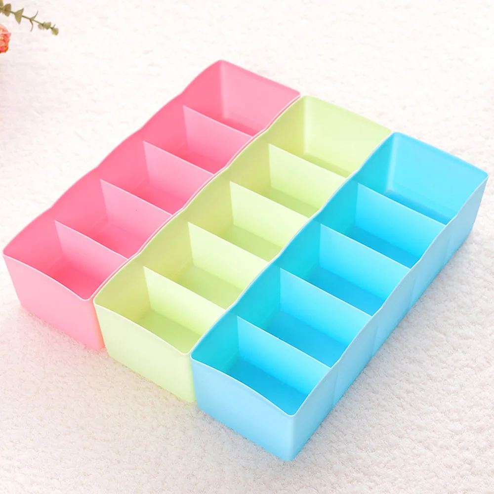 Пластиковый ящик для хранения галстуков бюстгальтеров нижнего белья носков 5