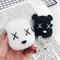 Чехол для Airpods с милым рисунком, Прозрачные Жесткие чехлы для AirPods, защитный чехол с мультяшным рисунком, Bluetooth, беспроводной чехол для наушников