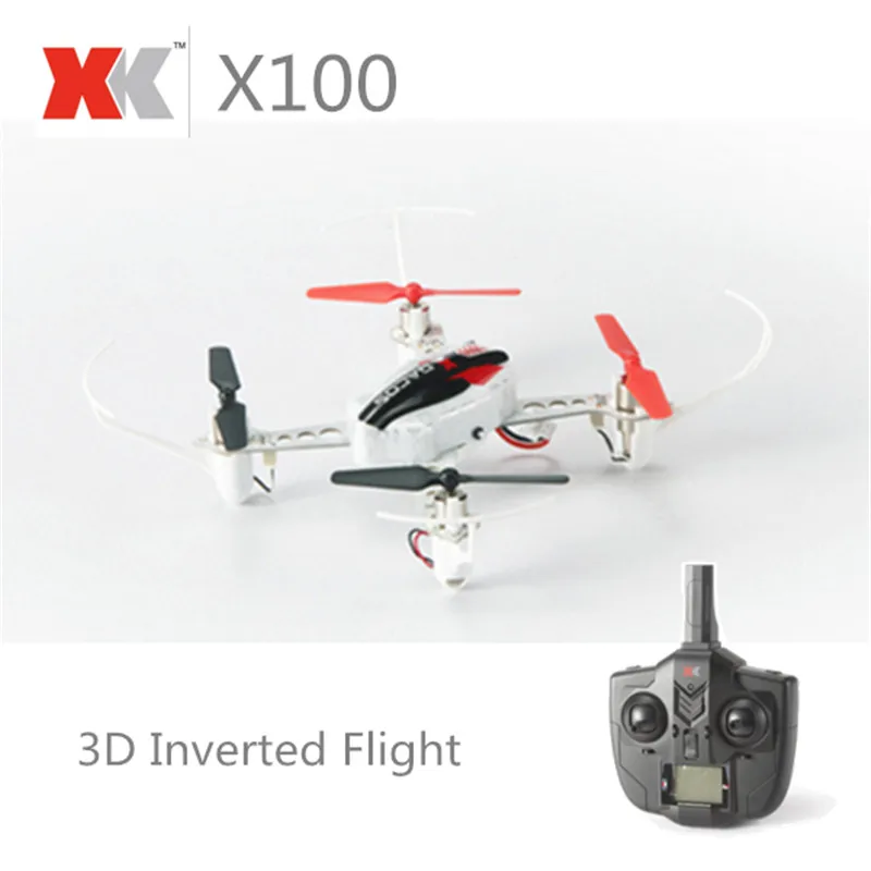 XK X100 с 3D 6 г Режим Перевернутый полет 2,4G 4CH 6 оси светодиодный Радиоуправляемый квадрокоптер БНФ и RTF