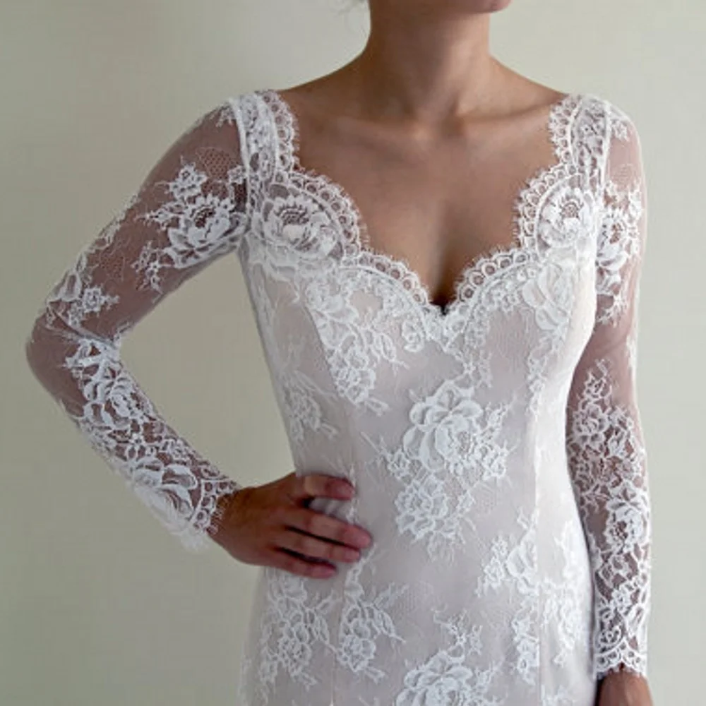 Vestido De Noiva Китай Свадебные платья Сексуальная спинки Кружево Русалочки Винтаж